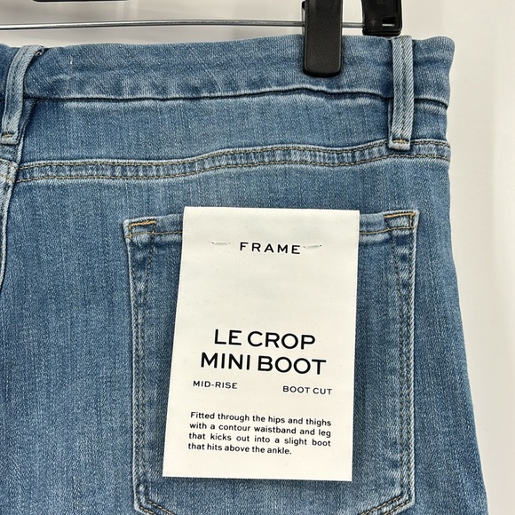 FRAME LE CROP MINI BOOT MID RISE JEANS 34 - Picture 6 of 13